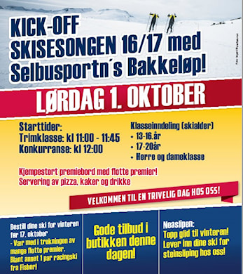 Selbusportens bakkeløp lørdag 1. oktober